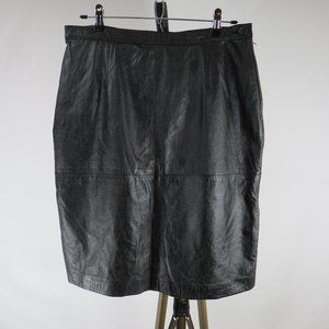 Avon Black Leather Skirt